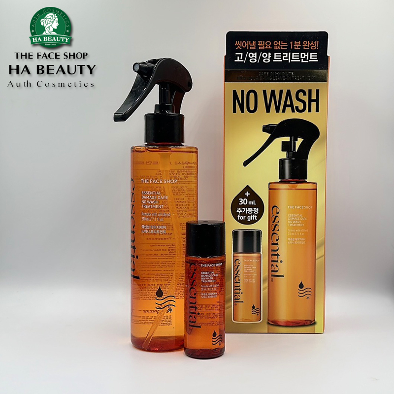 Tinh chất dưỡng tóc hư tổn không cần gội THE FACE SHOP Essential Damage Care No Wash Treatment