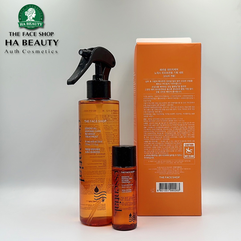 Tinh chất dưỡng tóc hư tổn không cần gội THE FACE SHOP Essential Damage Care No Wash Treatment