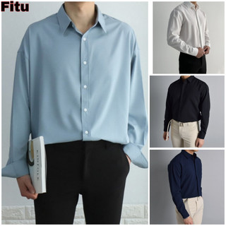 Áo sơ mi nam dài tay hàng mới nhất 2023 hot trend form rộng sơ mi nam thời trang  vải lụa mặc mát