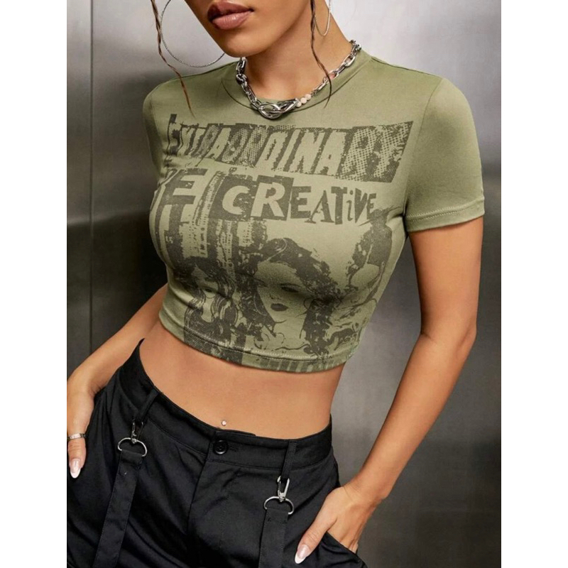 Áo phông slogan 3 màu