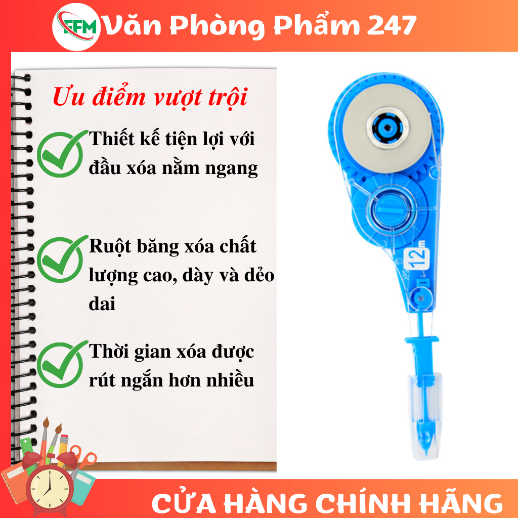 BĂNG XÓA PLUS - Giải pháp tuyệt vời cho việc xóa vết bút