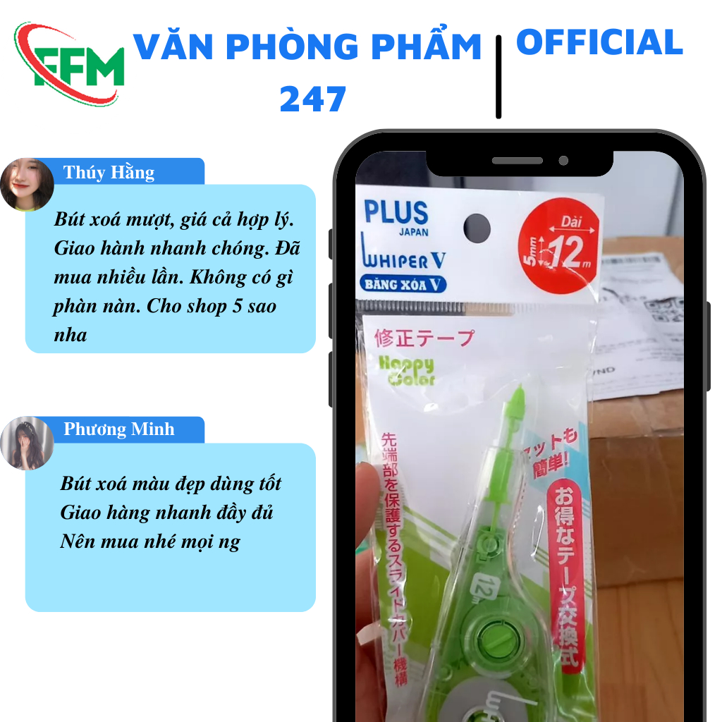 BĂNG XÓA PLUS - Giải pháp tuyệt vời cho việc xóa vết bút