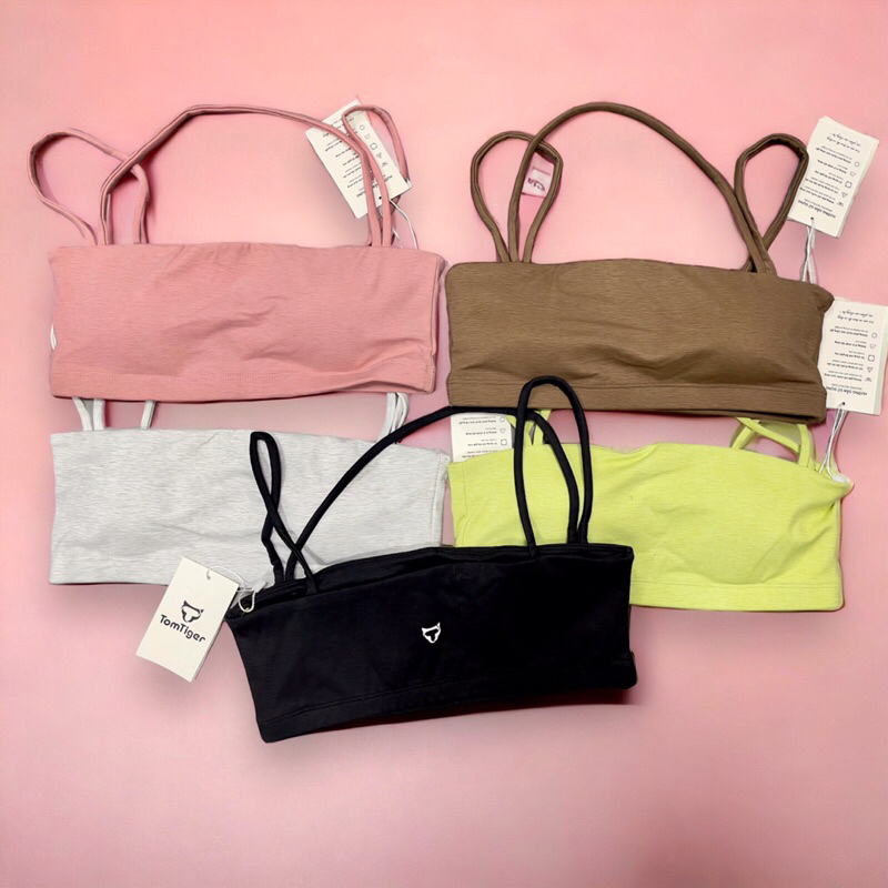 Bộ tập thể thao gym yoga nữ dài Tomtiger chất vải thun poly quảng châu da cao cấp, bra ống hai dây siêu xinh luôn nha.