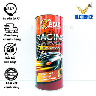 Nhớt zeus racing 10w40 ester 1l 100% tổng hợp - dành cho xe số và tay ga