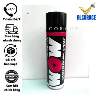 Chai xịt vệ sinh sên WOW Spray 600ml, rửa sên đa năng Lube71 - nhập khẩu Thái Lan