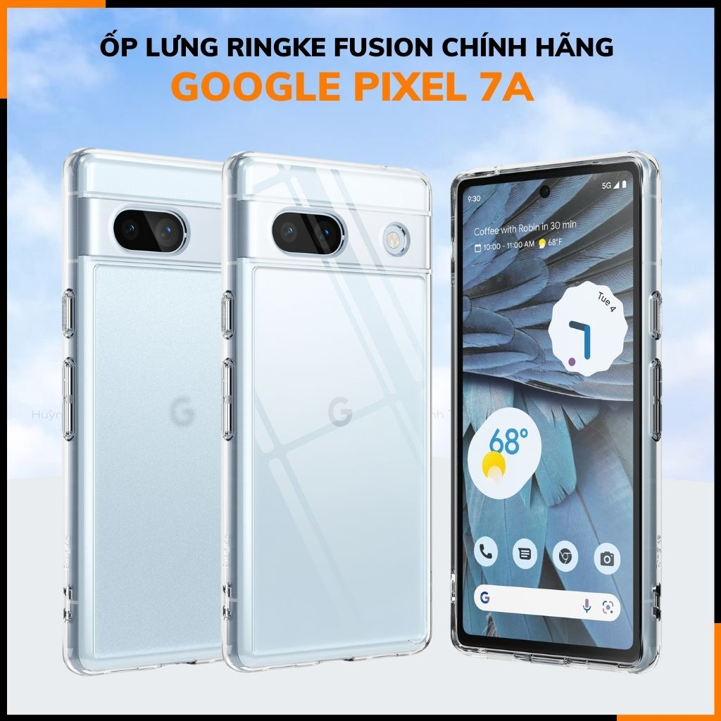 Ốp lưng google pixel 7a RINGKE chính hãng trong suốt chống sốc FUSION X chống ố vàng phụ kiện điện thoại huỳnh tân
