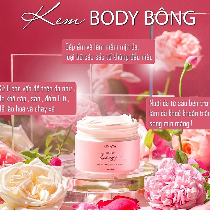 Kem Dưỡng Trắng Da Body Bông ONAYA