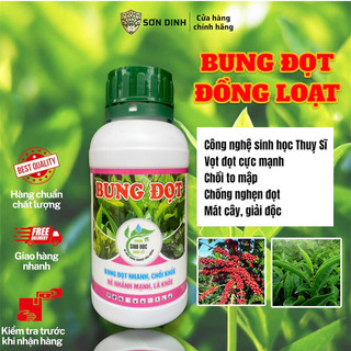 Phân bón lá Bung đọt kích thích tăng trưởng siêu vọt đọt, công nghệ sinh học Thuỵ Sĩ 1 chai 2 phuy có giấy chứng nhận