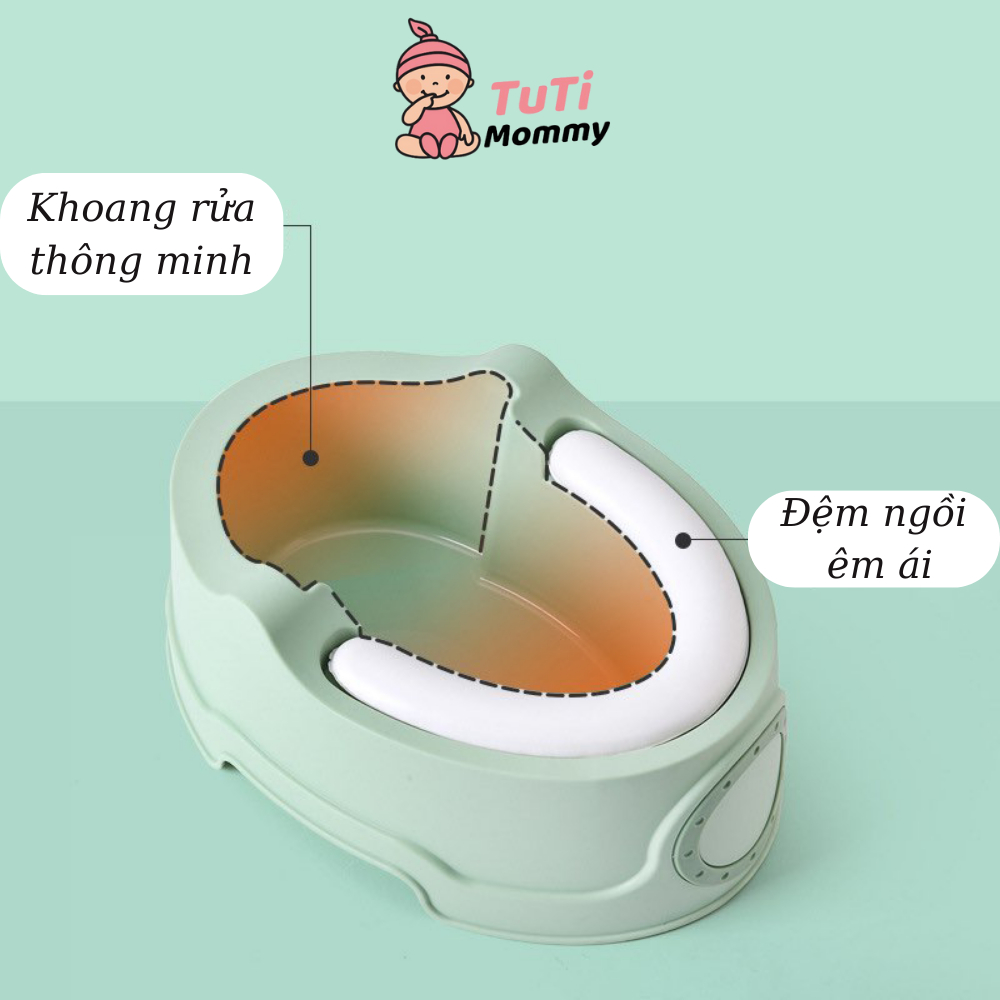 Bô cho bé đi vệ sinh cao cấp Tuti Mommy giúp bé tập thói quen đi vệ sinh
