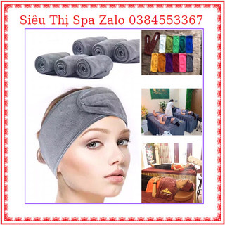 Băng đô quấn đầu spa bản rộng 10 cm có miếng dán chắc chắn