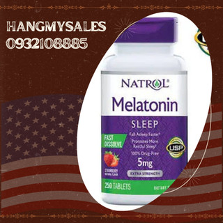 Viên nhai giúp ngủ ngon Melatonin, hộp 250 viên