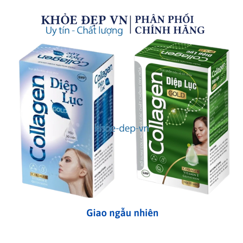 Viên uống trắng da collagen diệp lục đẹp da hạn chế lão hóa , giảm nám tàn nhang hộp 30 viên