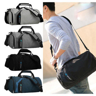 Túi trống du lịch thể thao nam tròn có ngăn đựng giày riêng biệt inoxto- ix sport - 8036 kích thước 39cm x 22cm x 22cm