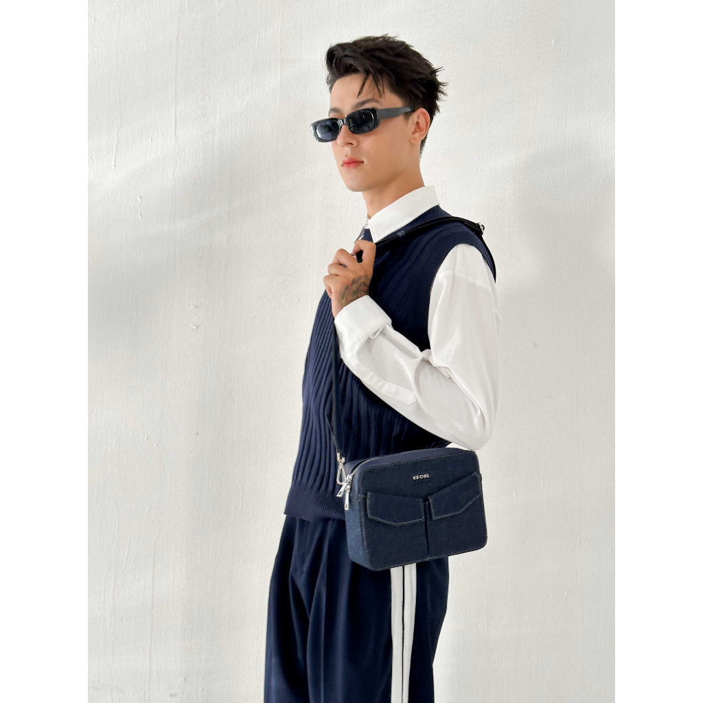 BLANKESPACE Áo Tanktop TRIAN KNIT TANKTOP Vải Dệt Kim Thời Trang Nam Nữ Unisex