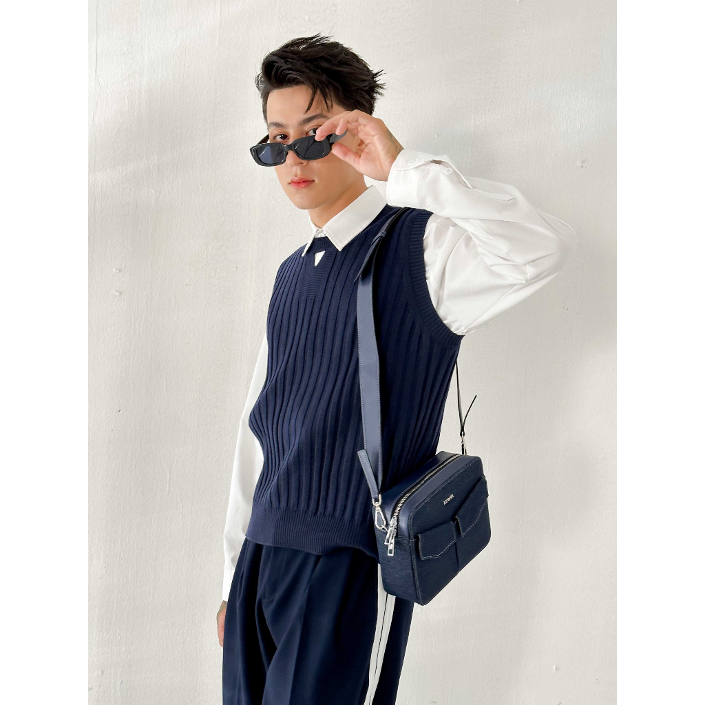 BLANKESPACE Áo Tanktop TRIAN KNIT TANKTOP Vải Dệt Kim Thời Trang Nam Nữ Unisex