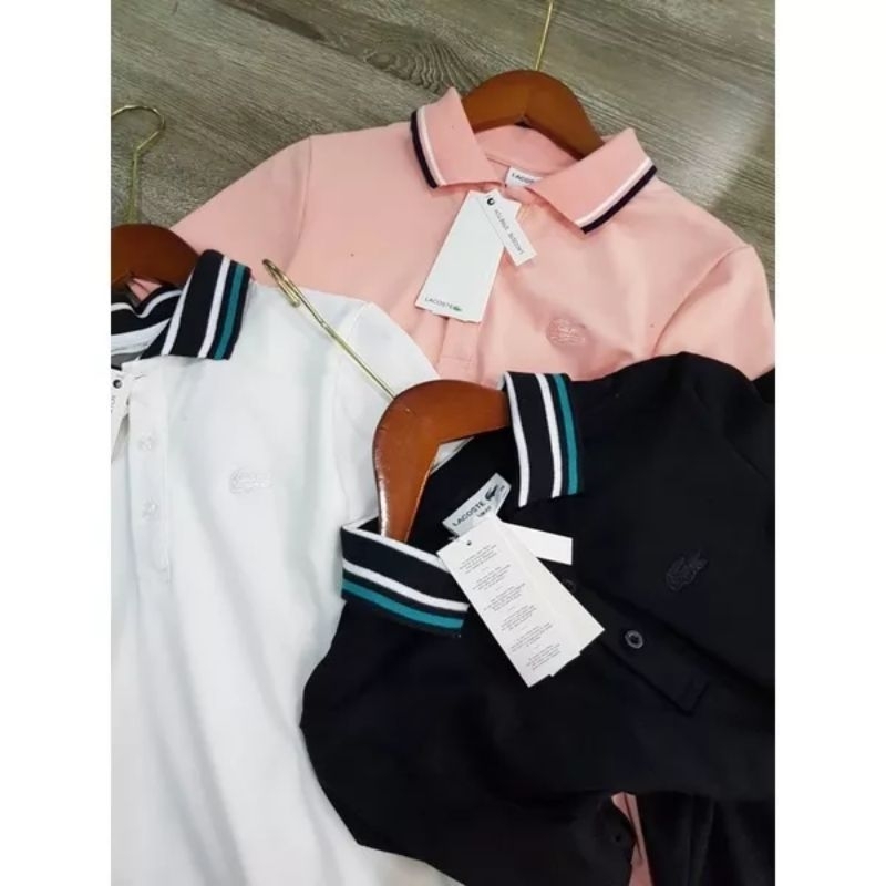 Pass áo polo lacoste màu đen size M, dưới 52kg