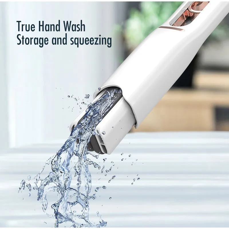 Cây lau nhà mini tự vất thông minh, thiết kế đầu xoay 120 độ có thể gấp gọn , miếng lau bọt biển mềm mại, hút bụi tốt