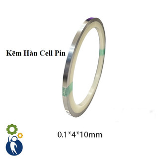 Kẽm hàn cell pin 0.1x4mm cuộn 10 mét