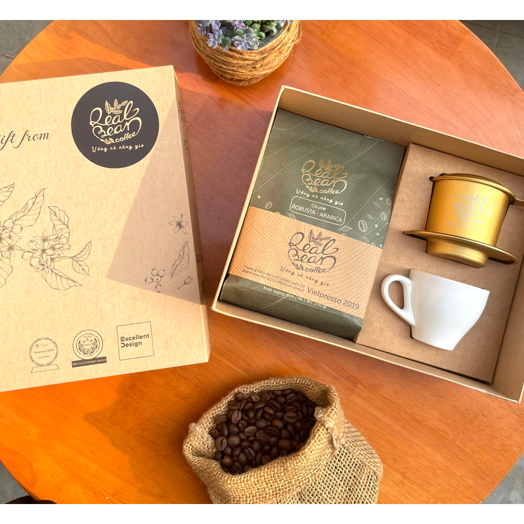 Set Quà Tặng Cho Doanh Nghiệp - Cà Phê Đặc Sản Real Bean Coffee