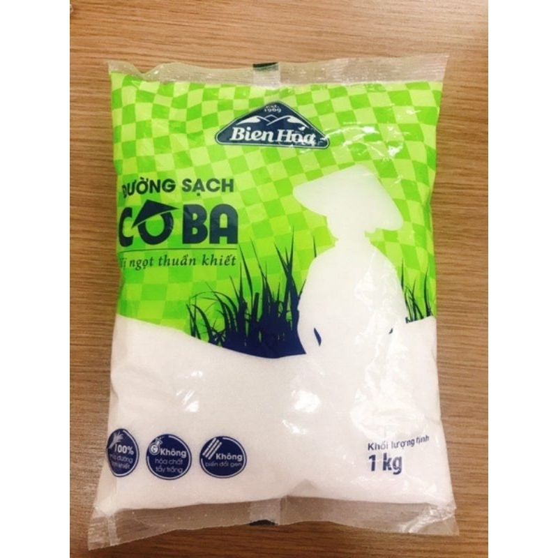 ĐƯỜNG SẠCH CÔ BA /  ĐƯỜNG PHÈN CÔ BA - Túi 1kg