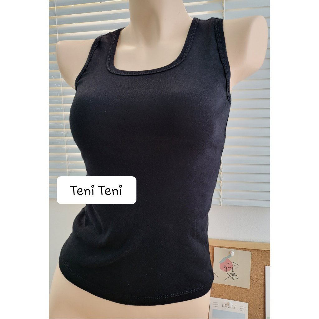 Áo hai dây phom dài Tuna Shop màu trơn sexy áo ba lỗ BS62
