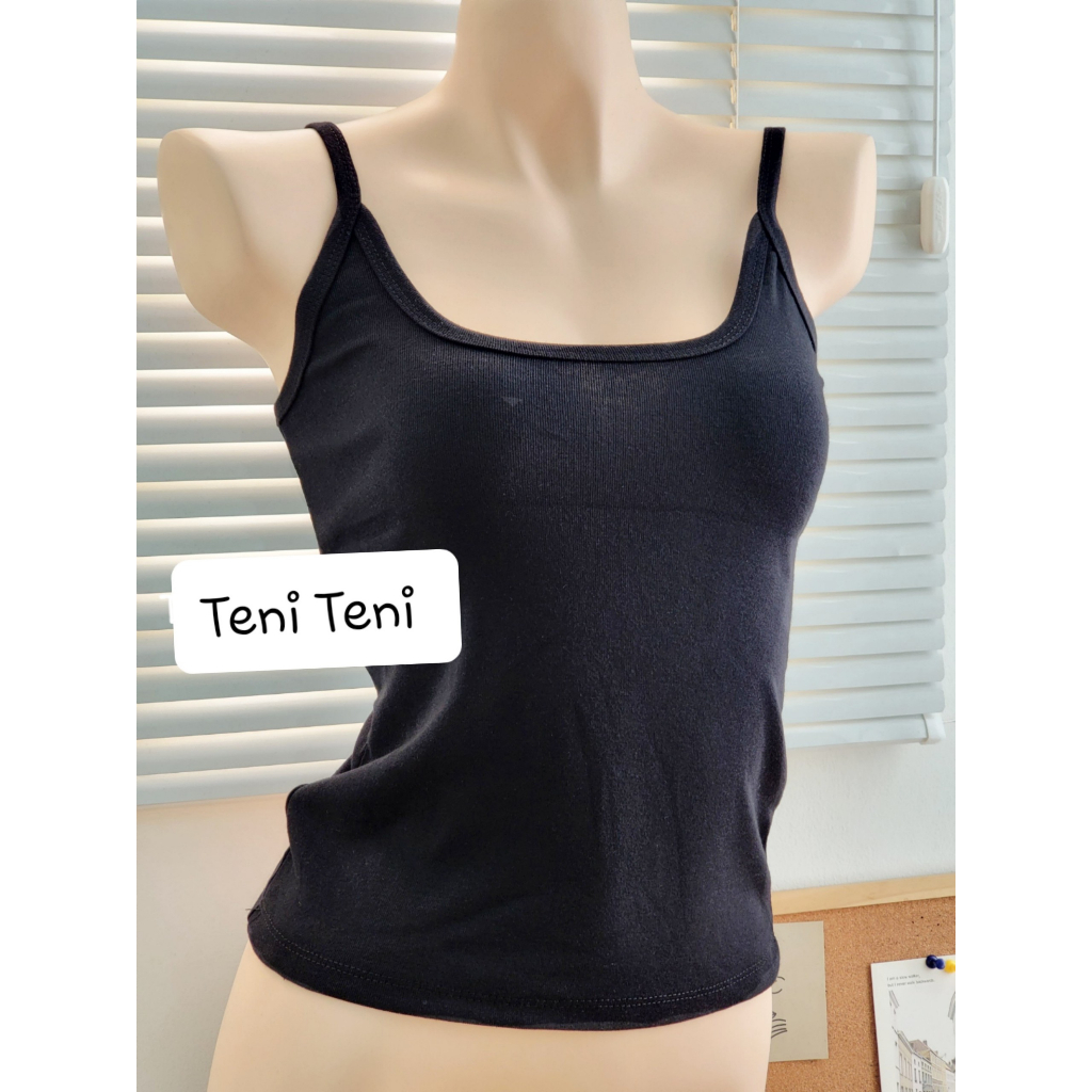 Áo hai dây phom dài Tuna Shop màu trơn sexy áo ba lỗ BS62