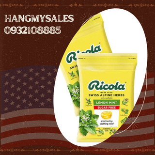 KẸO NGẬM TRỊ HO KHÔNG ĐƯỜNG RICOLA LEMON MINT SUGAR FREE 105 VIÊN