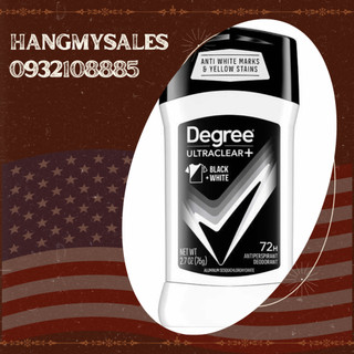 Lăn khử mùi nam Degree Men Black&White UltraClear 76g, Mỹ