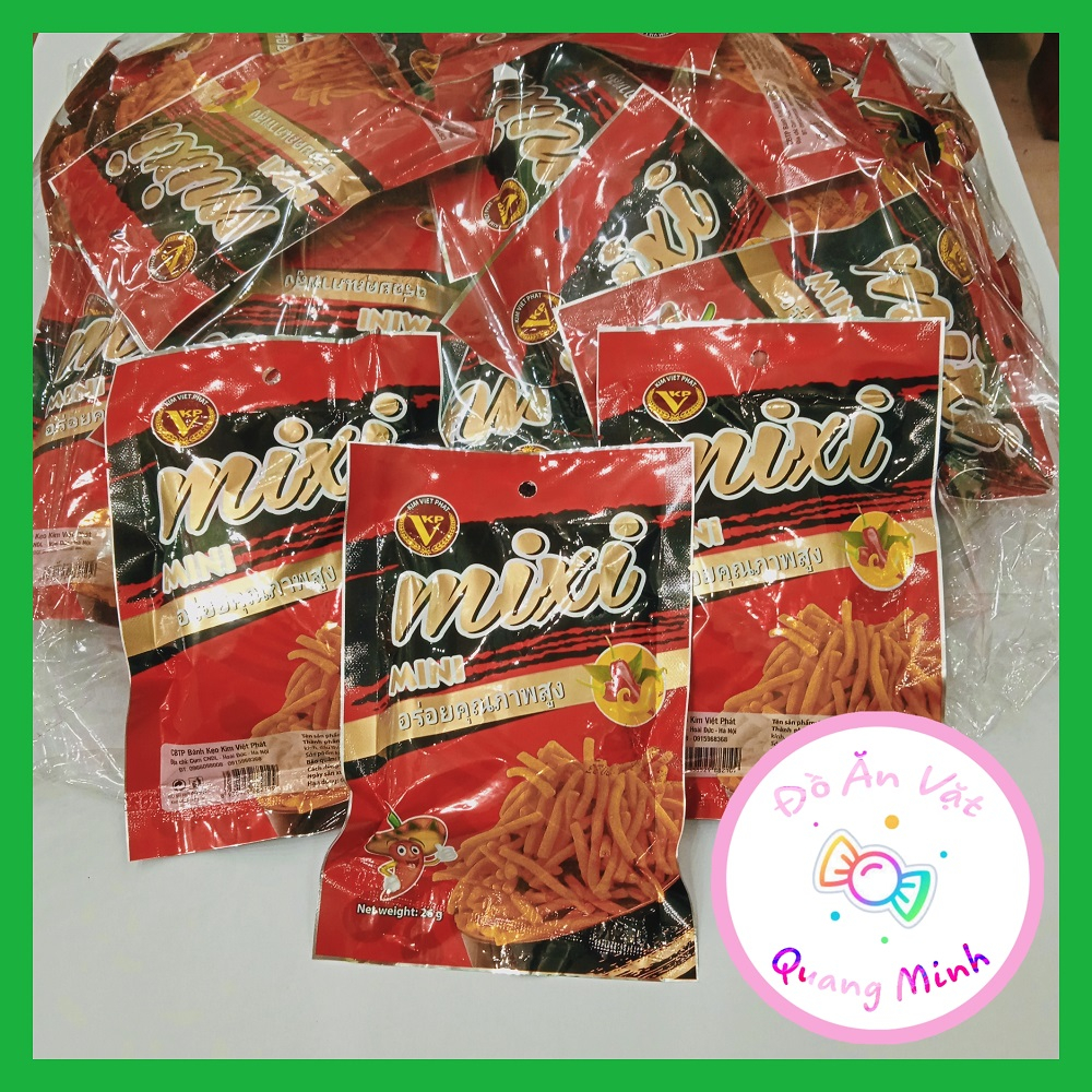Bán sỉ Snack MIXI mini bịch 30 gói thơm cay ngon hấp dẫn, đồ ăn vặt giá rẻ, đồ ăn vặt cổng trường hot nhất