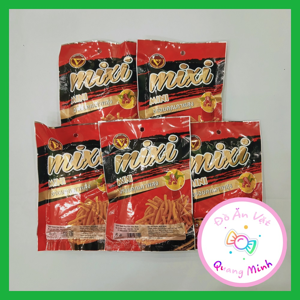 5 gói Snack MIXI mini thơm cay ngon hấp dẫn, đồ ăn vặt giá rẻ, đồ ăn vặt cổng trường hot nhất