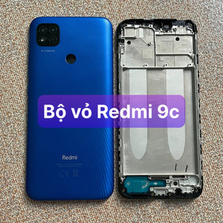 Bộ vỏ xiaomi Redmi 9C ,kèm khay sim,phím,kính camera