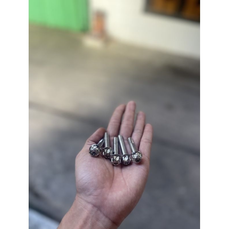 Bộ 5 con ốc mâm Salaya sáng bóng cho Vespa