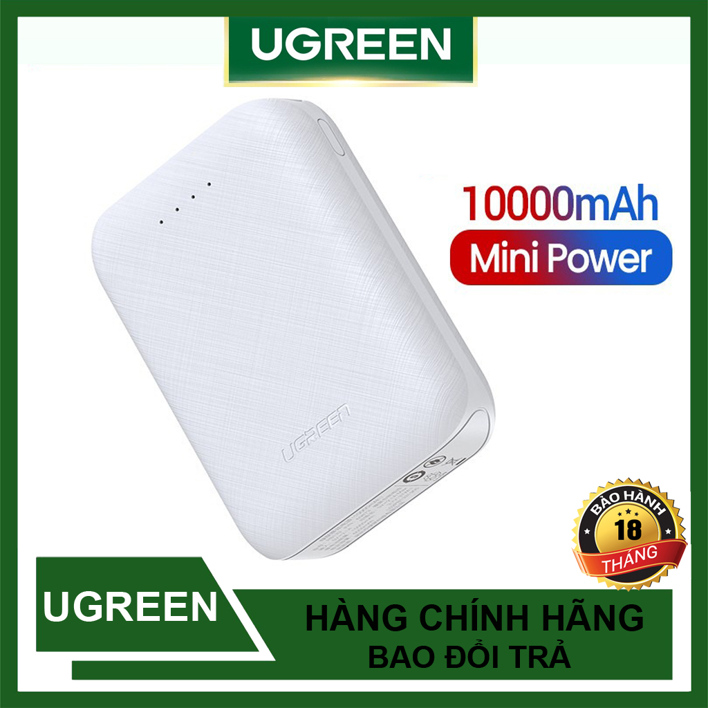 Pin Sạc dự phòng 10000mAh Ugreen 60873 Cao Cấp Chính hãng PB133