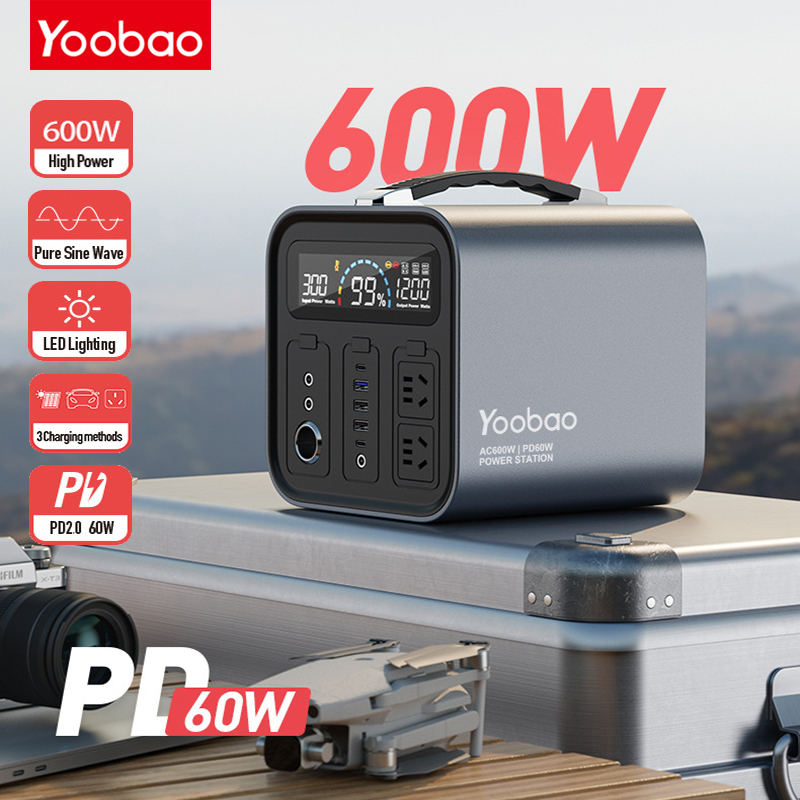 Trạm sạc dự phòng phát điện Yoobao EN500-135.200mAh PD60W-220V/500W/EN 600s 148800mAh(600W)/EN1000S 1000W 297600mAh