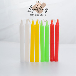 Đèn cầy nhiều màu nến thắp hương bịch 10 cây