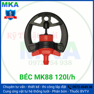 50 béc tưới cây mk88 cải tiến lưu lượng 120/h