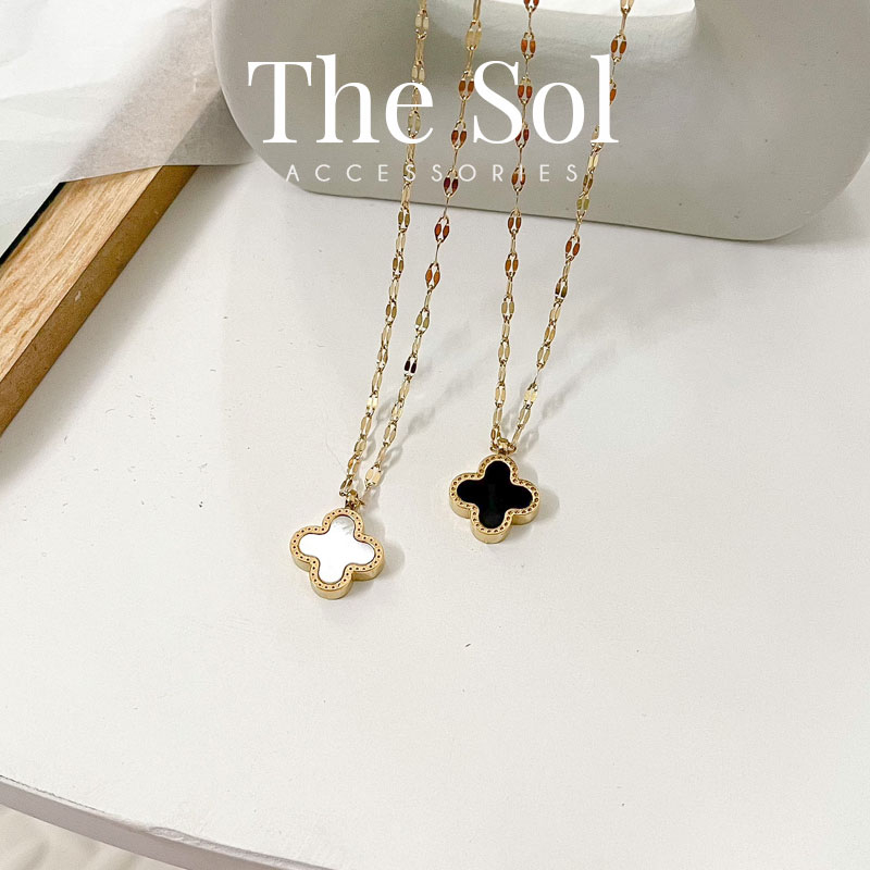 Dây Chuyền Thép Không Gỉ Black&White Lou thesol.accessories