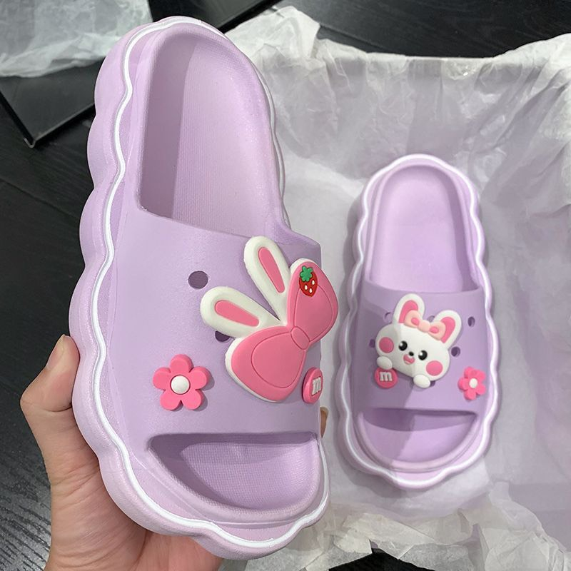 Dép Đi Trong Nhà In Hình Thỏ Dễ Thương