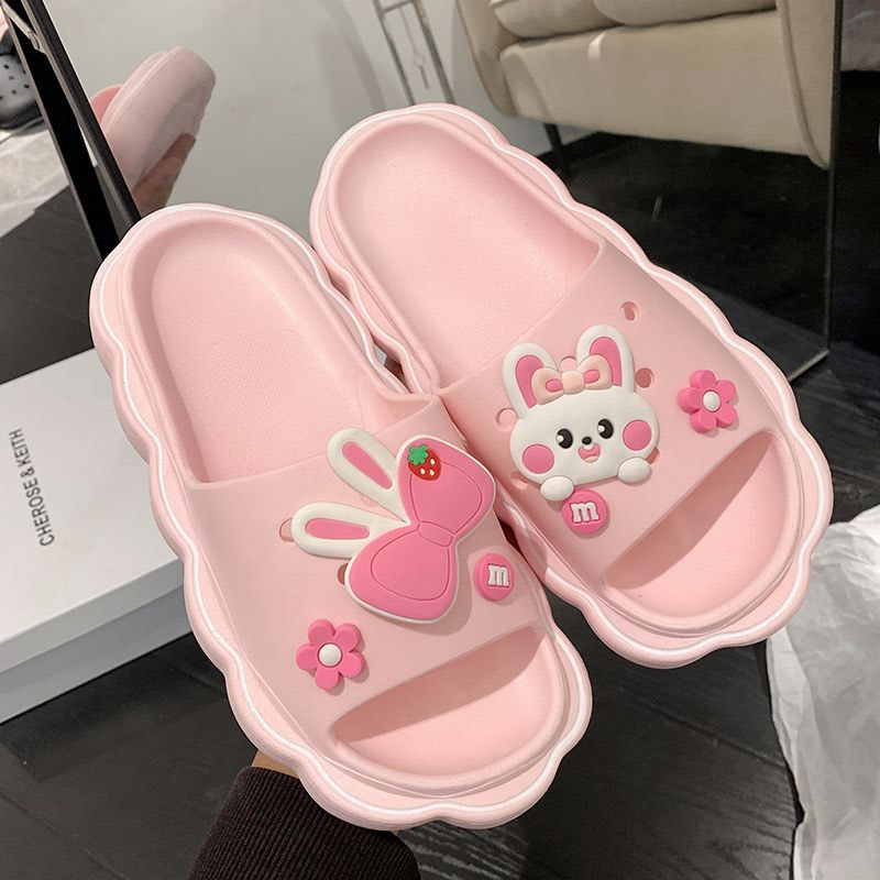 Dép Đi Trong Nhà In Hình Thỏ Dễ Thương