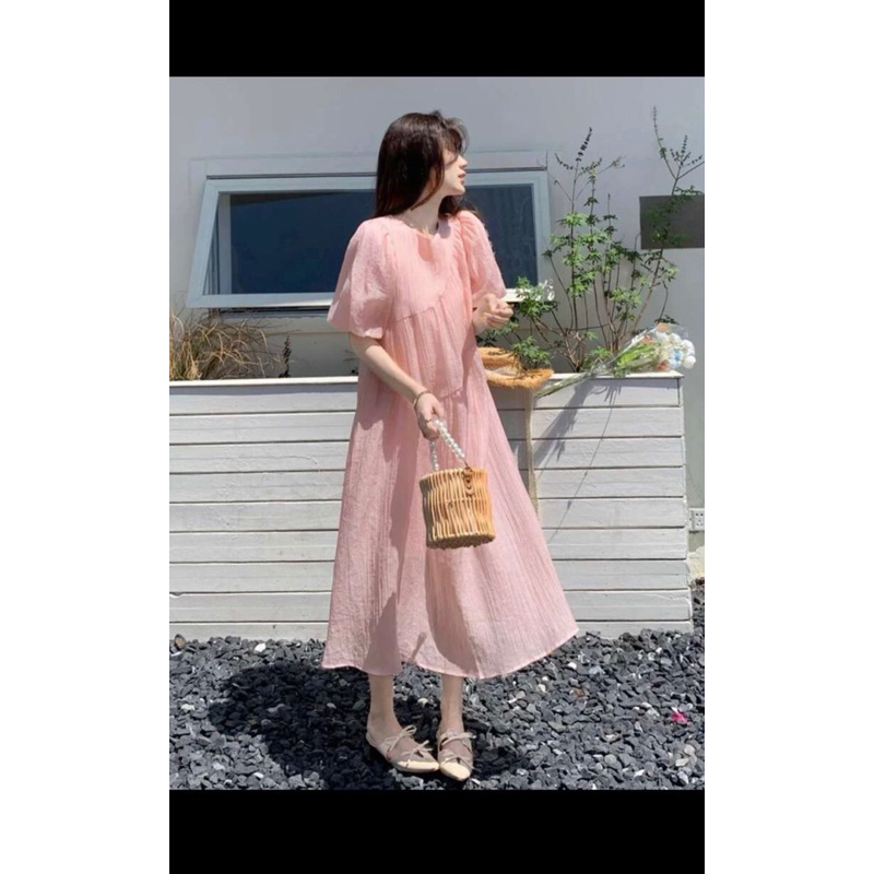 AnDi.vnxk Đầm tơ maxi babydoll - M.ixxo