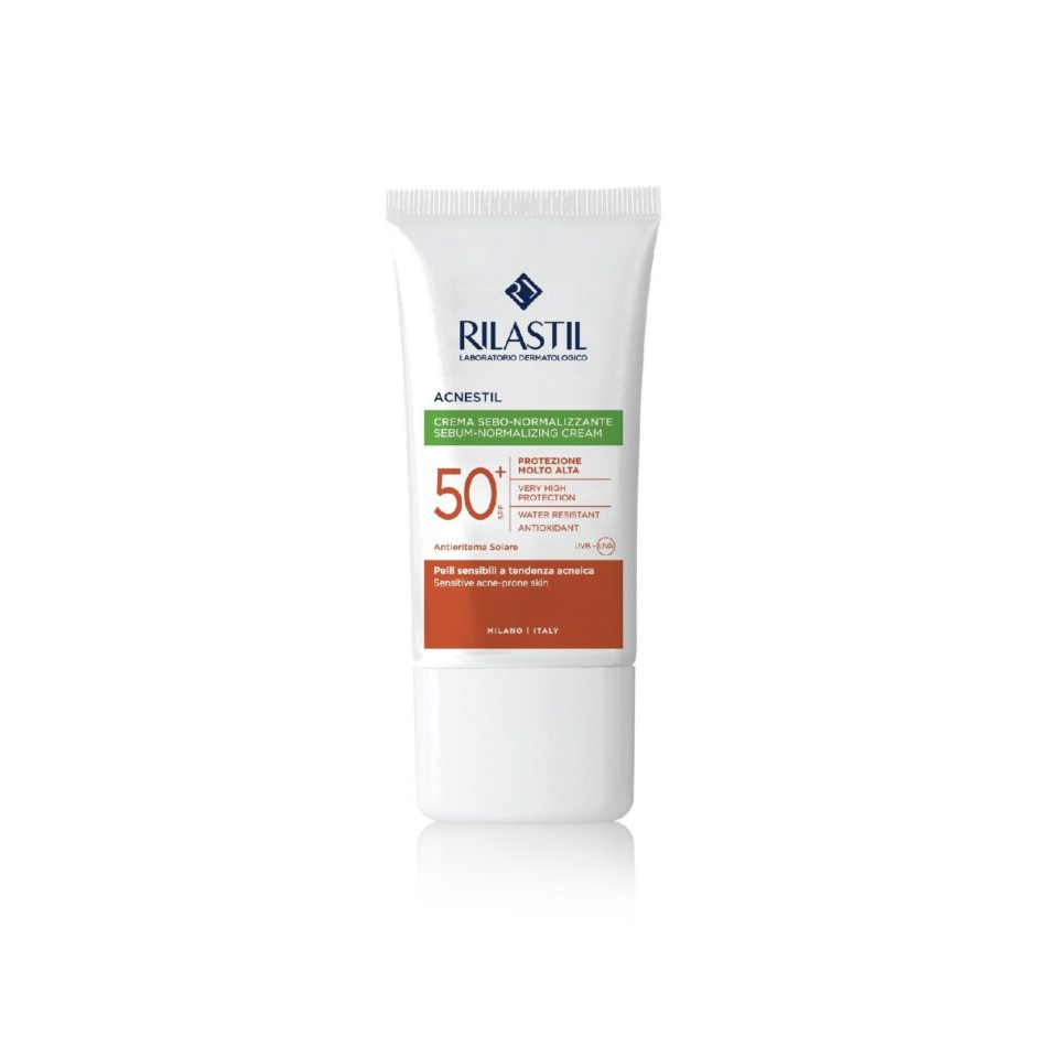 Kem chống nắng SPF 50+ dành cho da mụn - RILASTIL ACNESTIL SEBUM-NORMALIZING CREAM SPF 50+