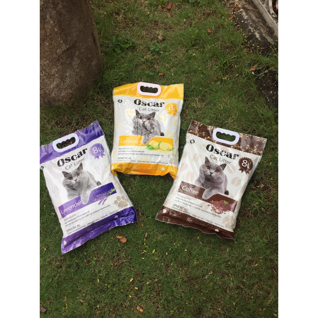 Cát Vệ Sinh Cho Mèo OSCAR 8L, Cát Vệ Sinh Siêu Vón Cục Khử Mùi Dành Cho Mèo - Cát Oscar 8L