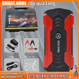 Bộ kích điện khẩn cấp cho xe hơi cao cấp - Dung lượng cao - Đa chức năng - Sạc dự phòng - Đèn LED khẩn cấp