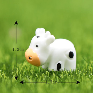 Mô hình bò sữa mini | Phụ kiện Tiểu cảnh sen đá - Phụ kiện Terrarium