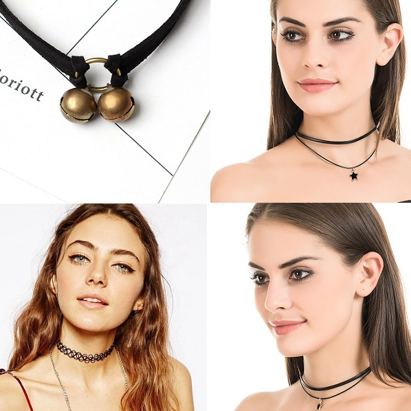 Chocker đen cá tính Tatitava