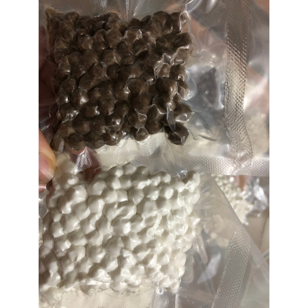 100G Trân châu  trắng, trân châu đen HÚT CHÂN KHÔNG  22MIn