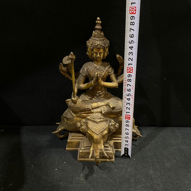 Tượng phật tứ diện ngồi chất liệu đồng