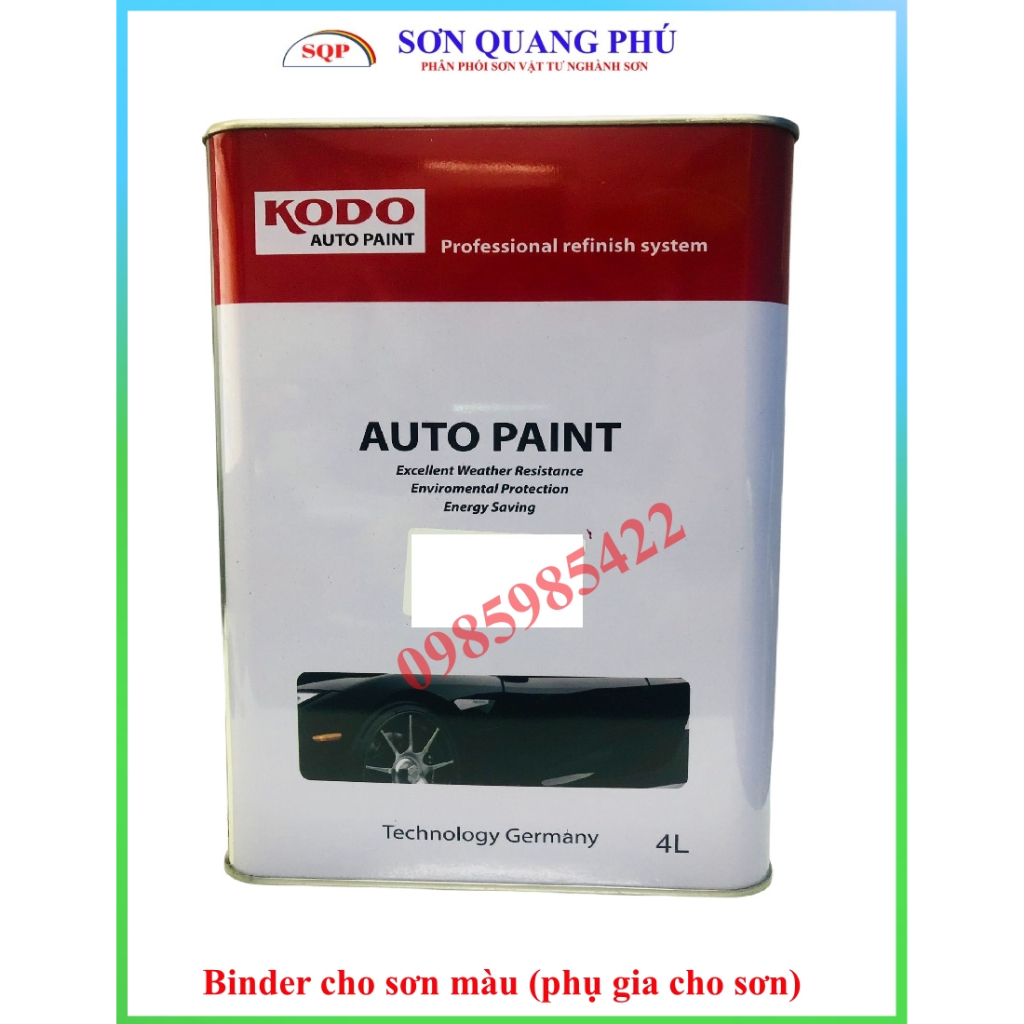 Dung môi pha sơn KODO CF6610 4 Lít, Xăng pha loãng, xăng tiêu chuẩn thiner cho sơn ô tô xe máy VATTUSONOTOXEMAY_323