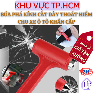  Búa Thoát Hiểm Chuyên Dụng, Búa Mini Phá Kính Cắt Dây An Toàn Trong Trường Hợp Khẩn Cấp Dành Cho Xe Ô tÔ