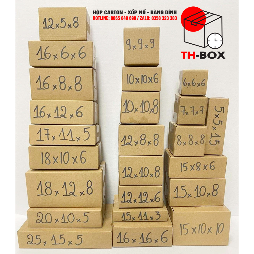 Hộp Carton, Hộp Đóng Hàng Size Nhỏ, Đựng Mỹ Phẩm, Phụ Kiện, Trang Sức